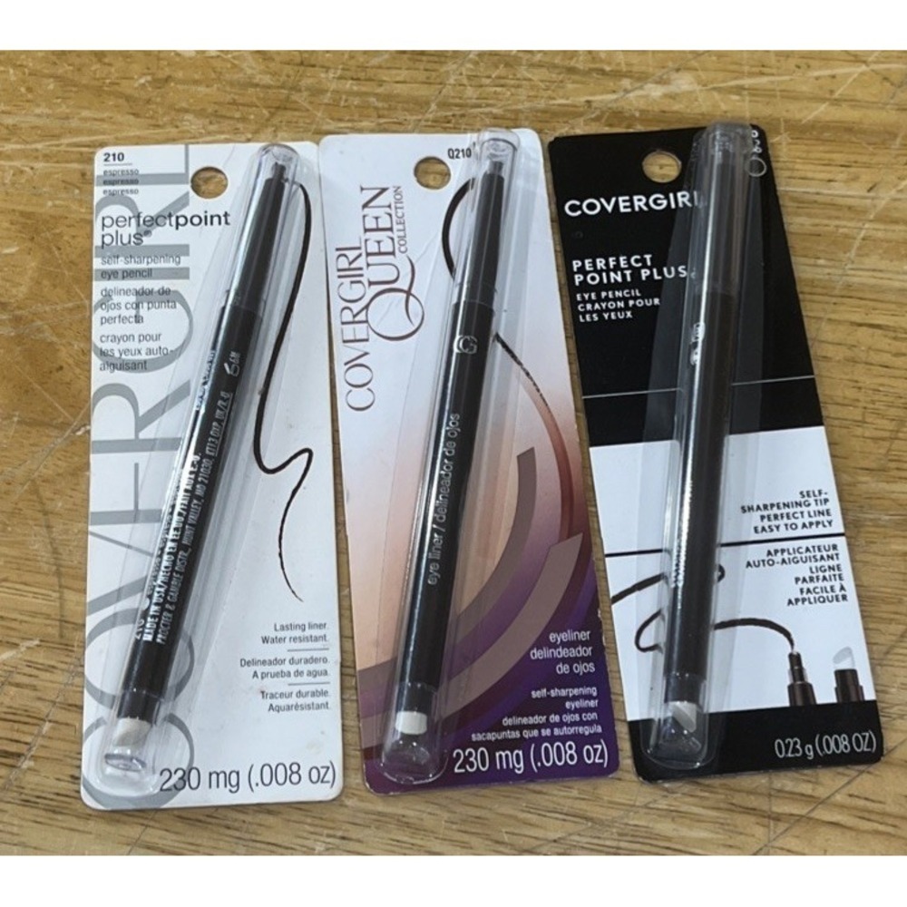 COVERGIRL 210 Espresso‎ Perfect Point PLUS Eyeliner Pencil .008 oz. (3)